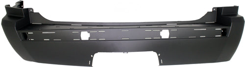 GRAND CHEROKEE 05-10 REAR BUMPER COVER, Primed, w/ Chrome Insert, w/ Tow Hook Holes, Exc. SRT-8 Model