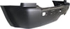 GRAND CHEROKEE 05-10 REAR BUMPER COVER, Primed, w/ Chrome Insert, w/ Tow Hook Holes, Exc. SRT-8 Model
