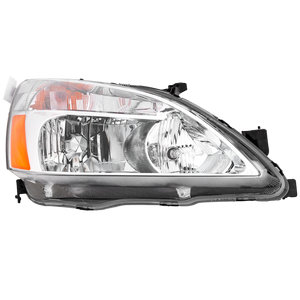ACCORD 03-07 PROJECTOR HEAD LAMP RH, Assembly, Halogen, Black Interior, w/ Halo Rim