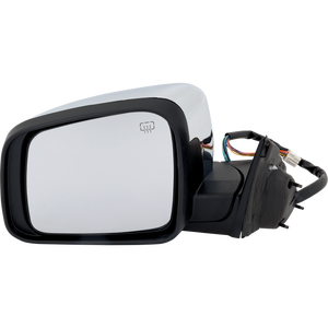 GRAND CHEROKEE WK 11-22 MIRROR LH, Power, Manual Folding, Heated, Chrome, w/ Auto Dimming, BSD, Memory, and Signal Light, w/o Puddle Light