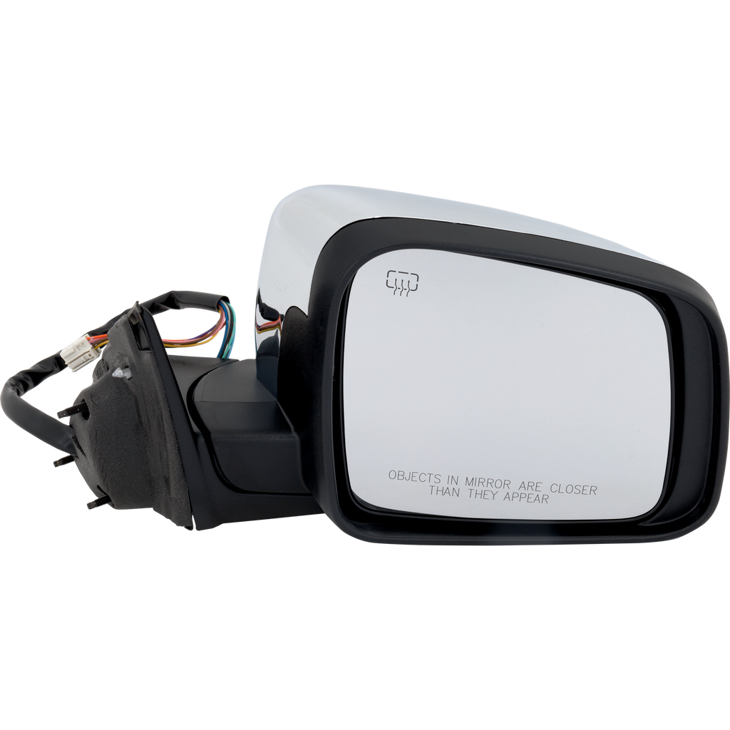 GRAND CHEROKEE WK 11-22 MIRROR RH, Power, Manual Folding, Heated, Chrome, w/ Auto Dimming, BSD, Memory, and Signal Light, w/o Puddle Light