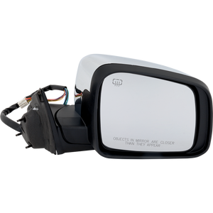 GRAND CHEROKEE WK 11-22 MIRROR RH, Power, Manual Folding, Heated, Chrome, w/ Auto Dimming, BSD, Memory, and Signal Light, w/o Puddle Light