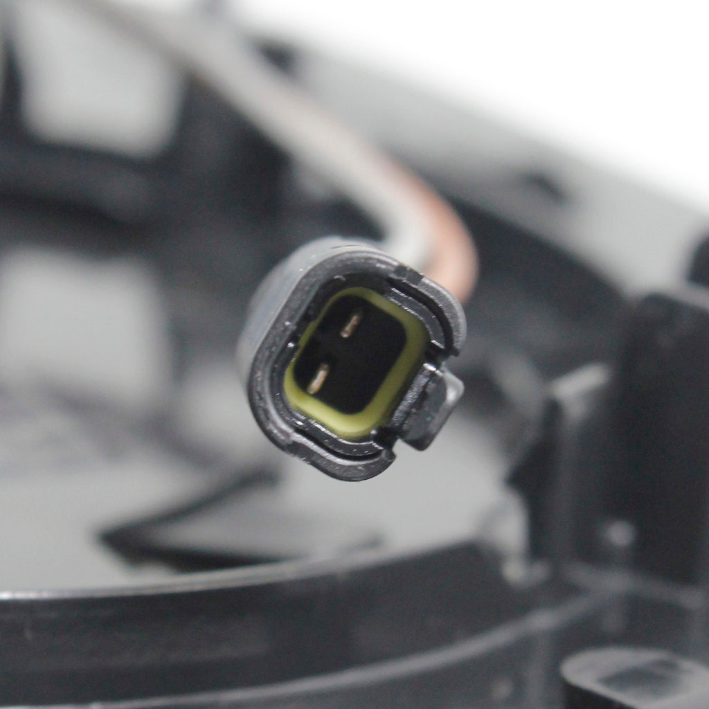 CHEROKEE 14-23 MIRROR GLASS LH, Heated, w/ BSD and Backing Plate, w/o Turn Signal