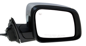 GRAND CHEROKEE 14-19 MIRROR RH, Power, Power Folding, Heated, Chrome, w/ Memory, Puddle Light, and Signal Light, w/o Auto Dimming and BSD