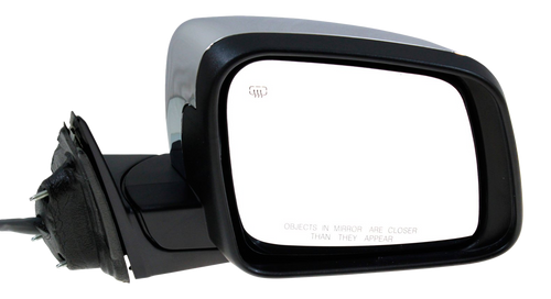 GRAND CHEROKEE 14-19 MIRROR RH, Power, Power Folding, Heated, Chrome, w/ Memory, Puddle Light, and Signal Light, w/o Auto Dimming and BSD