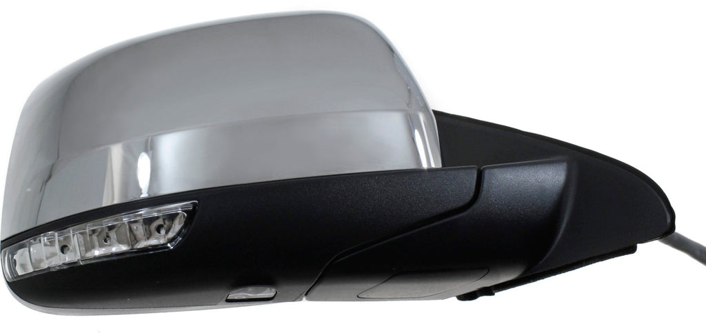GRAND CHEROKEE 14-19 MIRROR RH, Power, Power Folding, Heated, Chrome, w/ Memory, Puddle Light, and Signal Light, w/o Auto Dimming and BSD