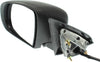 CHEROKEE 14-18 MIRROR LH, Power, Manual Folding, Non-Heated, Textured, w/o Auto Dimming, BSD, Memory, and Signal Light