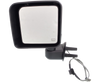 WRANGLER JK 14-14 MIRROR LH, Power, Manual Folding, Heated, Chrome