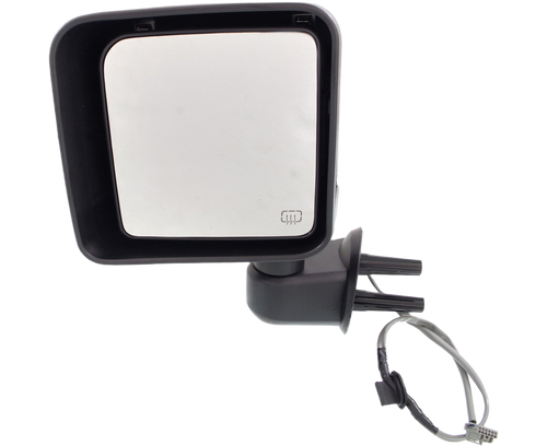 WRANGLER JK 14-14 MIRROR LH, Power, Manual Folding, Heated, Chrome
