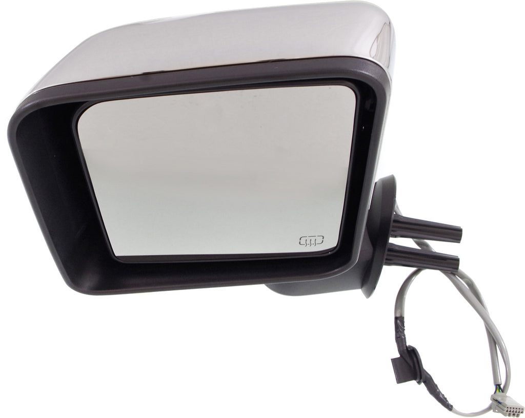 WRANGLER JK 14-14 MIRROR LH, Power, Manual Folding, Heated, Chrome