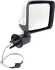 WRANGLER JK 14-14 MIRROR RH, Power, Manual Folding, Heated, Chrome