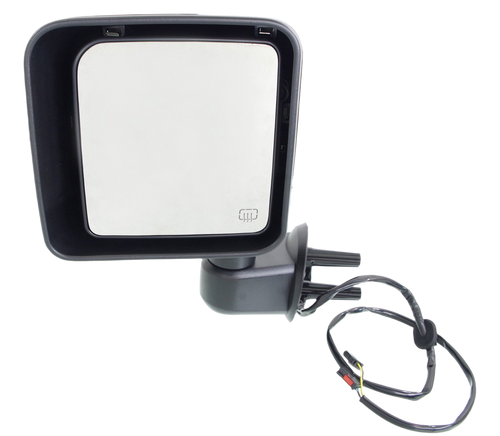 WRANGLER JK 15-18 MIRROR LH, Power, Manual Folding, Heated, Chrome