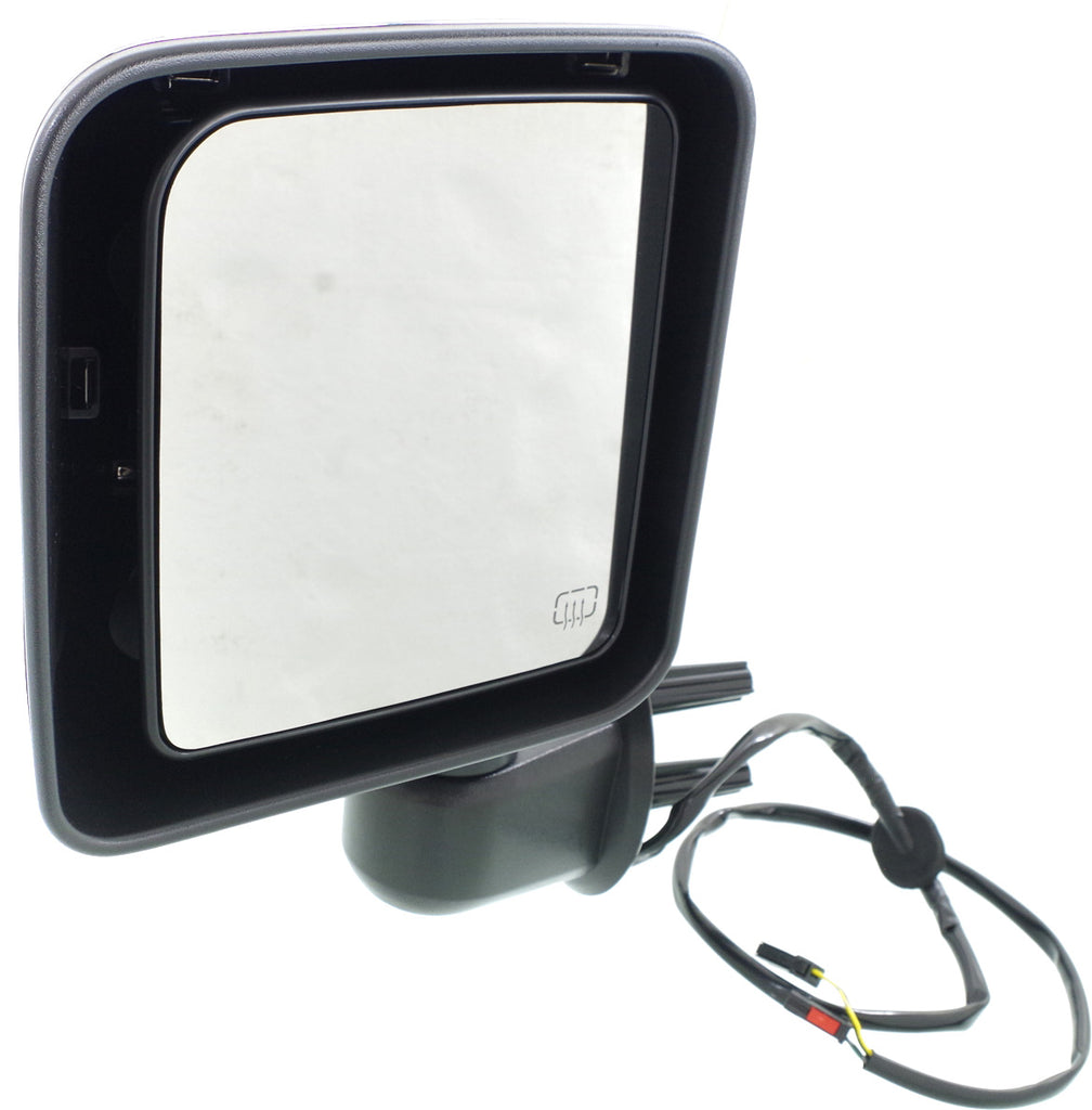 WRANGLER JK 15-18 MIRROR LH, Power, Manual Folding, Heated, Chrome