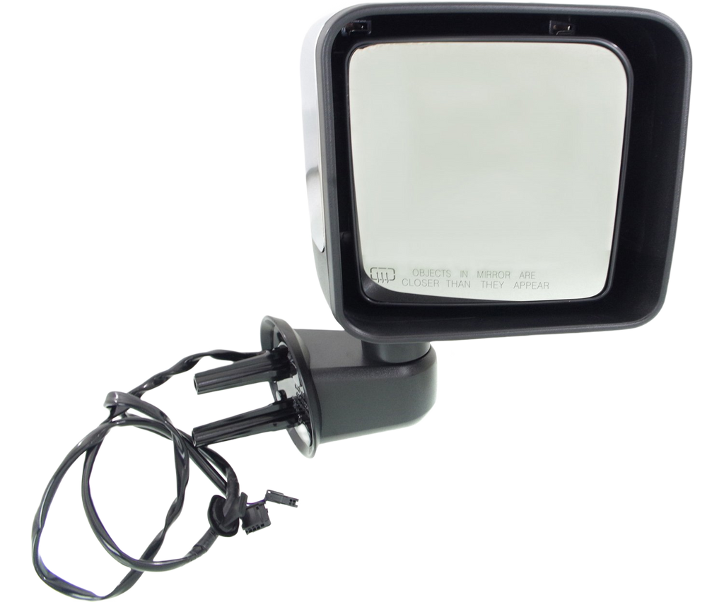 WRANGLER JK 15-18 MIRROR RH, Power, Manual Folding, Heated, Chrome