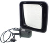 WRANGLER JK 15-18 MIRROR RH, Power, Manual Folding, Heated, Chrome