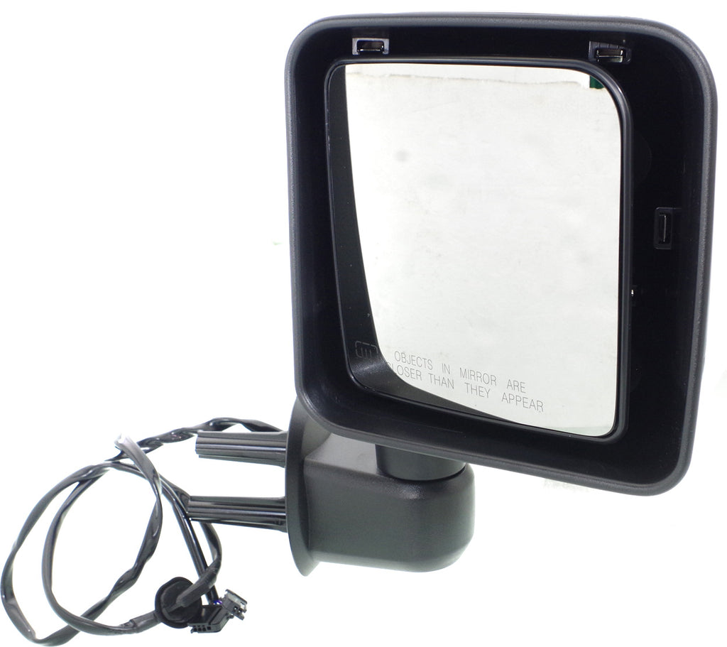 WRANGLER JK 15-18 MIRROR RH, Power, Manual Folding, Heated, Chrome