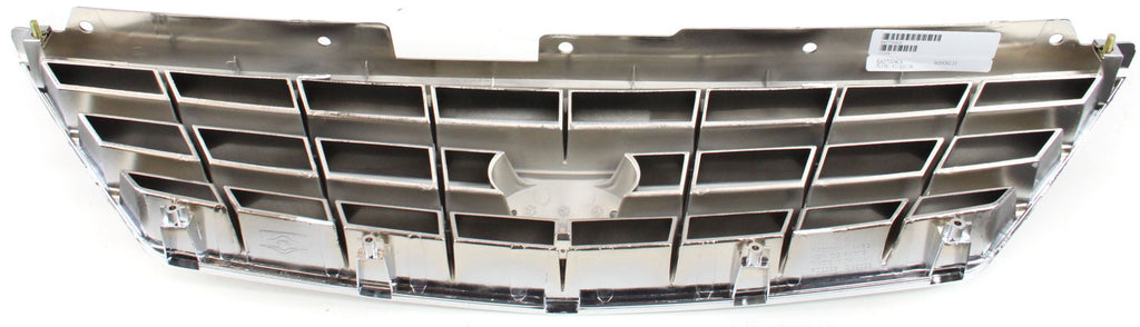 SPECTRA 00-04 GRILLE, Plastic, Chrome Shell/Painted Black Insert, Sedan