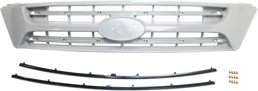 SEDONA 06-10 GRILLE, UpperGray Shell and Insert, w/ Black Insert Molding, w/o Sport Pkg