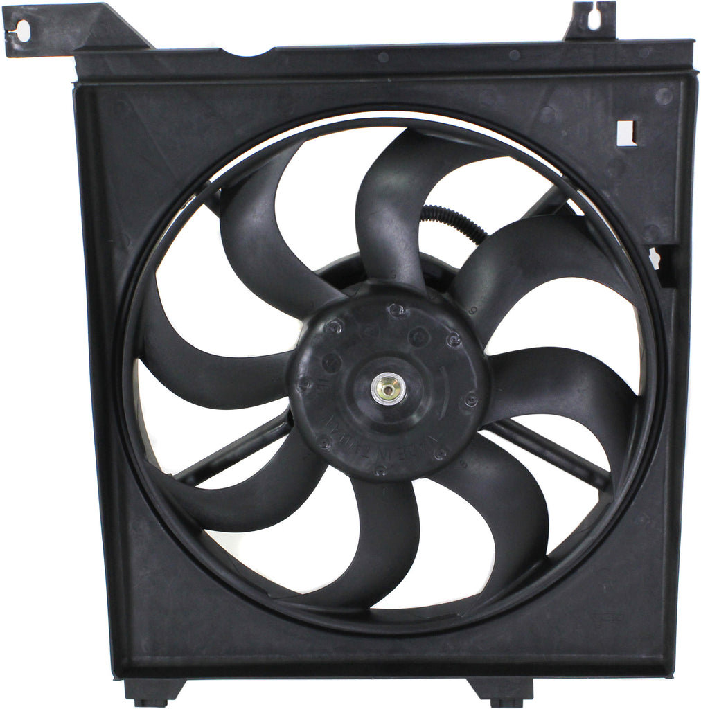 SPECTRA 04-09 RADIATOR FAN ASSEMBLY, LH, New Body Style