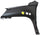 SPORTAGE 05-10 FRONT FENDER RH, Primed, w/o Molding Hole, w/o Luxury Pkg. - CAPA