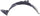 SPECTRA 00-04 FRONT FENDER LINER LH, Sedan
