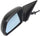 RIO5 07-09 MIRROR LH, Manual Adjust, Manual Folding, Non-Heated, Paintable