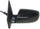 RIO5 07-09 MIRROR LH, Manual Adjust, Manual Folding, Non-Heated, Paintable