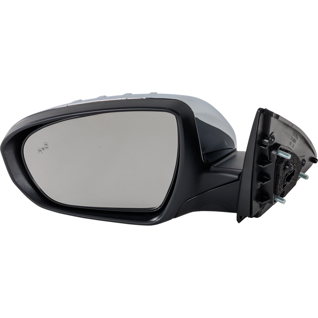 OPTIMA 14-15 MIRROR LH, Power, Power Folding, Heated, Chrome, w/ BSD and Signal Light, (Exc. Hybrid Model), USA Built Vehicle