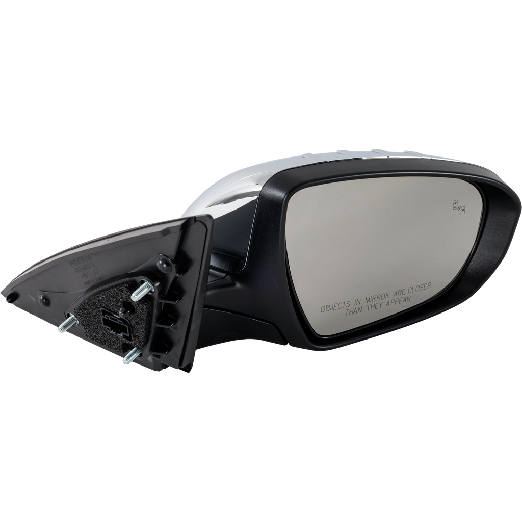 OPTIMA 14-15 MIRROR RH, Power, Power Folding, Heated, Chrome, w/ BSD and Signal Light, (Exc. Hybrid Model), USA Built Vehicle