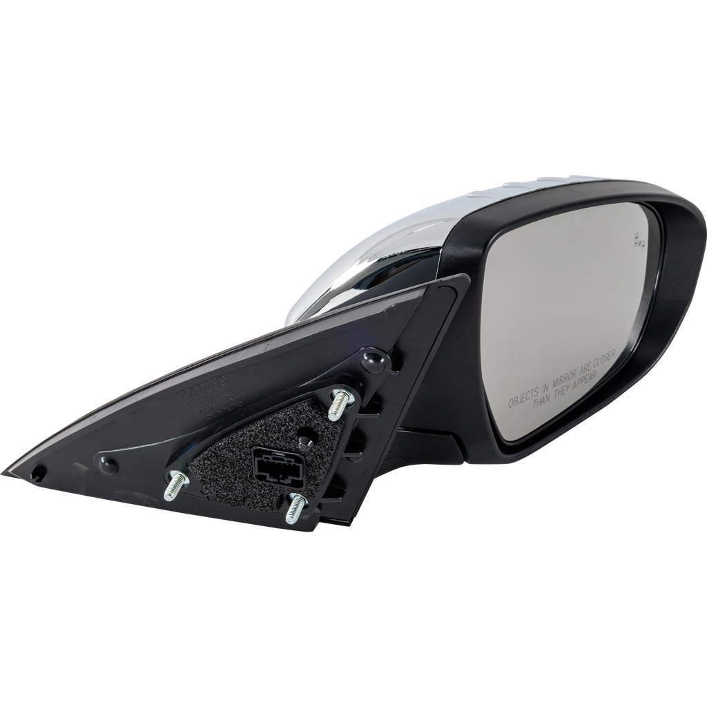 OPTIMA 14-15 MIRROR RH, Power, Power Folding, Heated, Chrome, w/ BSD and Signal Light, (Exc. Hybrid Model), USA Built Vehicle