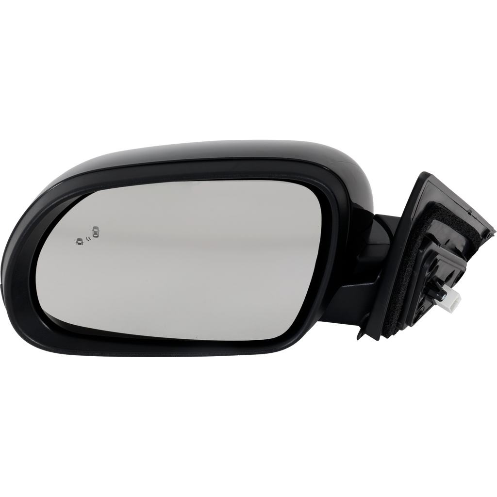 SOUL 20-23 MIRROR LH, Power, Manual Folding, Heated, Paintable, w/ In-housing Signal Light, BSD in Glass, w/o Memory, Puddle Light, Auto-Dimming