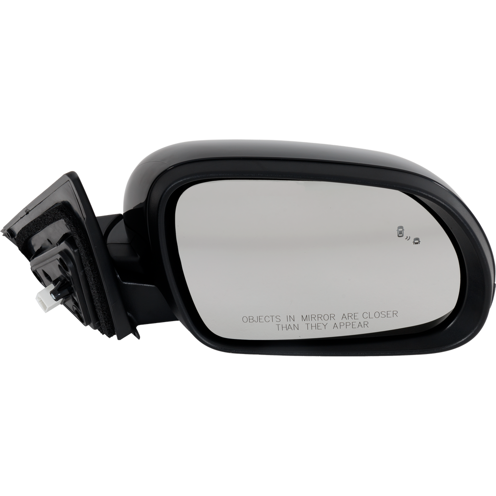 SOUL 20-23 MIRROR RH, Power, Manual Folding, Heated, Paintable, w/ In-housing Signal Light, BSD in Glass, w/o Memory, Puddle Light, Auto-Dimming