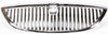 TOWN CAR 03-11 GRILLE, Chrome Shell and Insert, Plastic, (Exc. Limited Edition) - CAPA