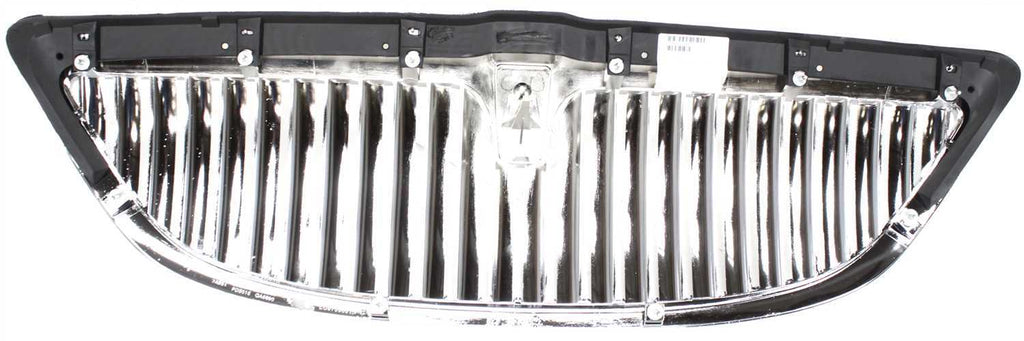 TOWN CAR 03-11 GRILLE, Chrome Shell and Insert, Plastic, (Exc. Limited Edition) - CAPA