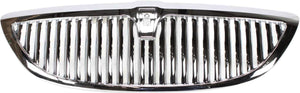 TOWN CAR 03-11 GRILLE, Chrome Shell and Insert, Plastic, (Exc. Limited Edition)