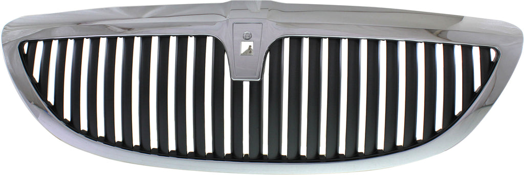 TOWN CAR 05-11 GRILLE, Chrome Shell/Painted Dark Gray Insert, Plastic, w/ Limited Edition