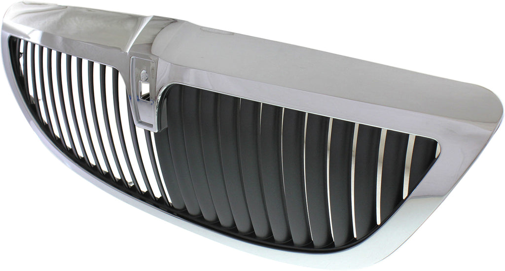 TOWN CAR 05-11 GRILLE, Chrome Shell/Painted Dark Gray Insert, Plastic, w/ Limited Edition