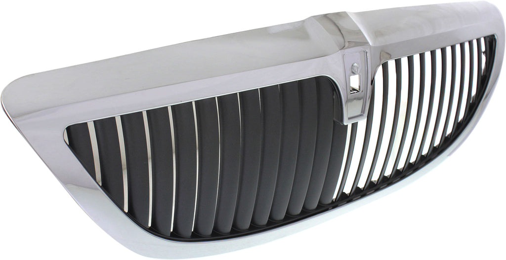 TOWN CAR 05-11 GRILLE, Chrome Shell/Painted Dark Gray Insert, Plastic, w/ Limited Edition