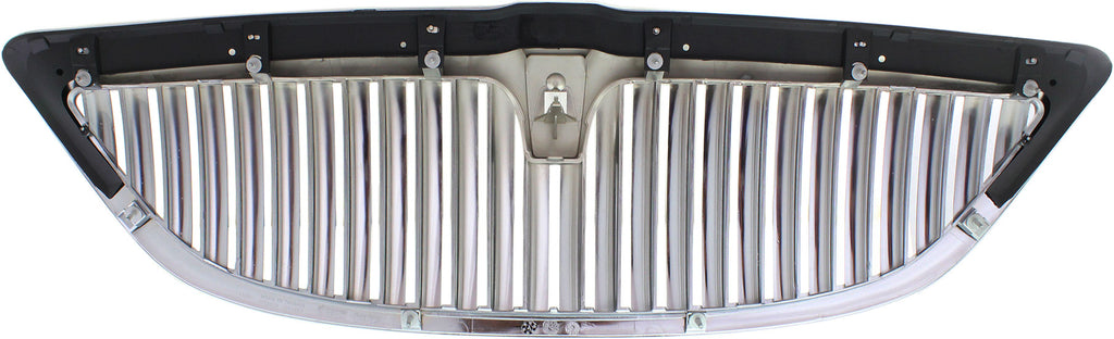 TOWN CAR 05-11 GRILLE, Chrome Shell/Painted Dark Gray Insert, Plastic, w/ Limited Edition