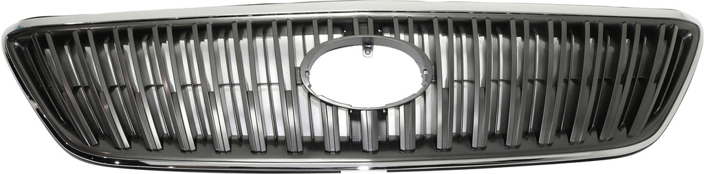 RX330 04-06/RX350 07-07 GRILLE, Chrome Shell/Painted Gray Insert, Japan Built Vehicle