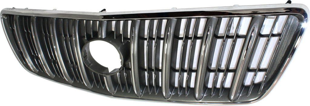 RX300 00-03 GRILLE, Vertical Bar, Gray Shell and Insert, From 7-00