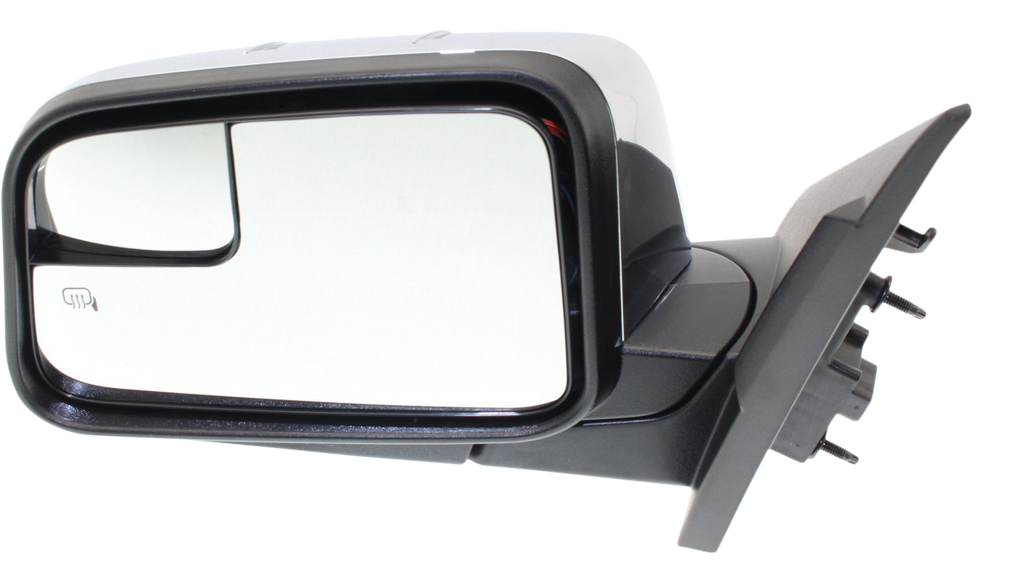 MKX 10-10 MIRROR LH, Power, Manual Folding, Heated, Chrome, w/ Blind Spot Glass and Puddle Light, w/o Memory