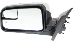 MKX 10-10 MIRROR LH, Power, Manual Folding, Heated, Chrome, w/ Blind Spot Glass and Puddle Light, w/o Memory