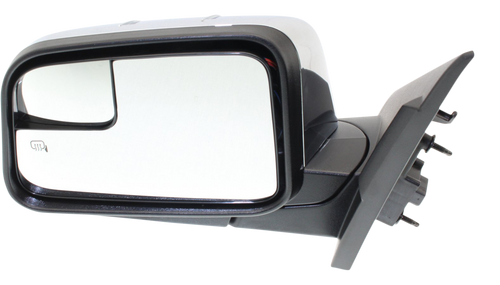 MKX 10-10 MIRROR LH, Power, Manual Folding, Heated, Chrome, w/ Blind Spot Glass and Puddle Light, w/o Memory