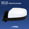 CT200H 14-17 MIRROR LH, Power, Manual Folding, Heated, Textured, w/ In-housing Signal Light, w/o Auto Dimming, BSD, and Memory