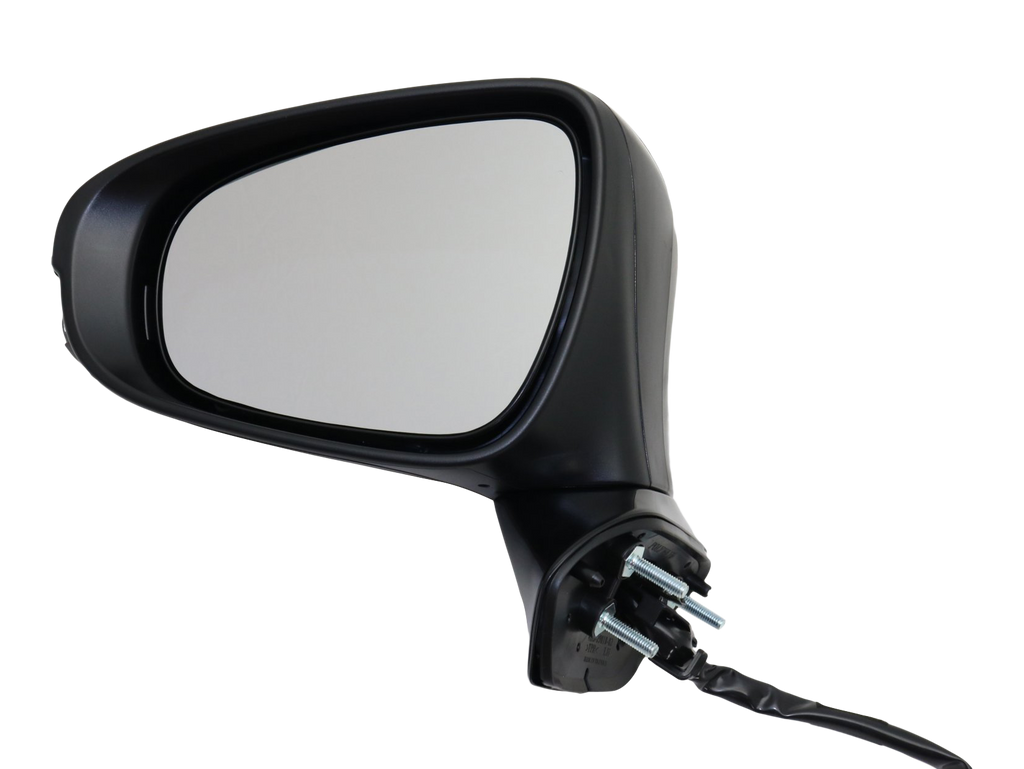 ES300H/ES350 13-15 MIRROR LH, Power, Manual Folding, Heated, Paintable, w/ In-housing Signal Light, w/o Auto Dimming, BSD, and Memory