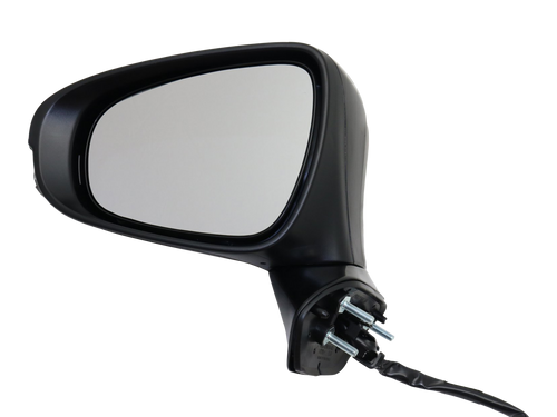 ES300H/ES350 13-15 MIRROR LH, Power, Manual Folding, Heated, Paintable, w/ In-housing Signal Light, w/o Auto Dimming, BSD, and Memory