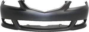 MAZDA 6 03-05 FRONT BUMPER COVER, Primed, w/ Sport Package and Spoiler Holes, w/o Turbo, Hatchback/Sedan