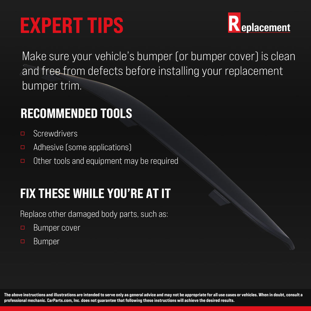 E-CLASS 00-02 FRONT BUMPER MOLDING RH, Impact Strip, w/o Parktronic System, w/o side marker, Plastic