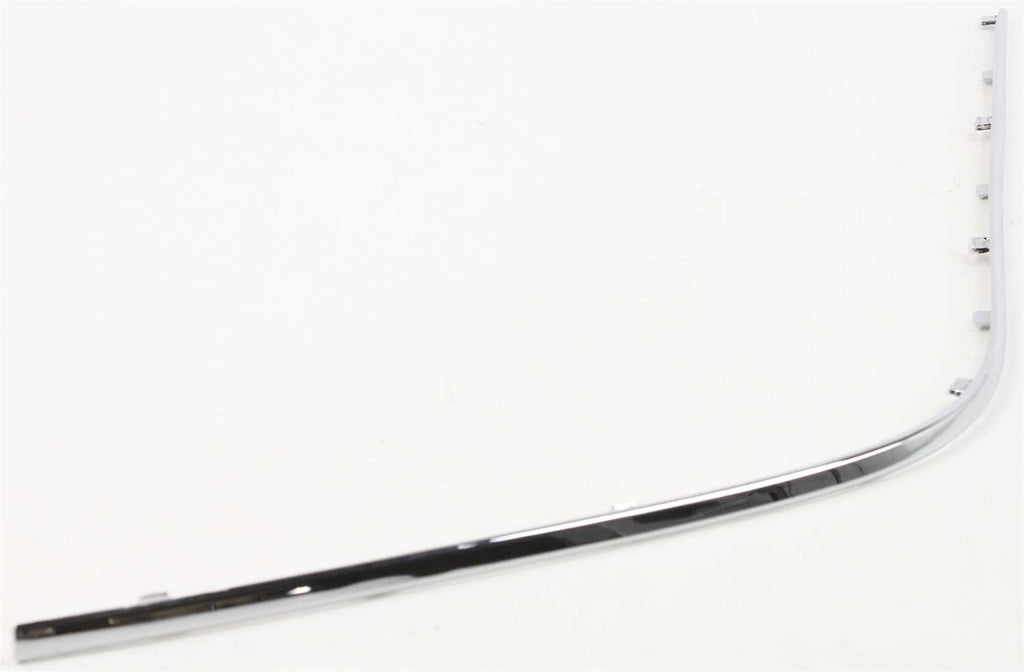 E-CLASS 00-02 FRONT BUMPER MOLDING RH, Cover Molding, Mounts on Impact Strip, Plastic, Chrome, (210) Chassis